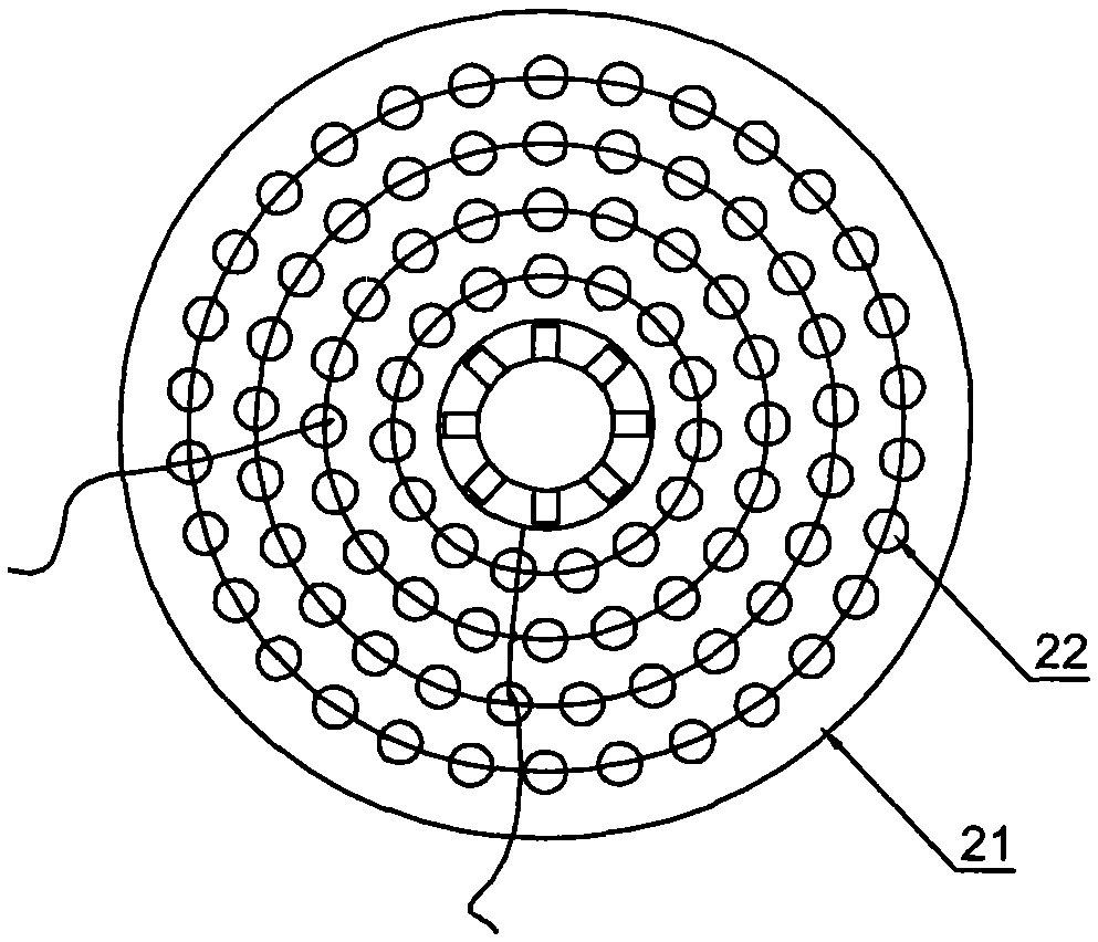 Non-returning type intermittent iron remover