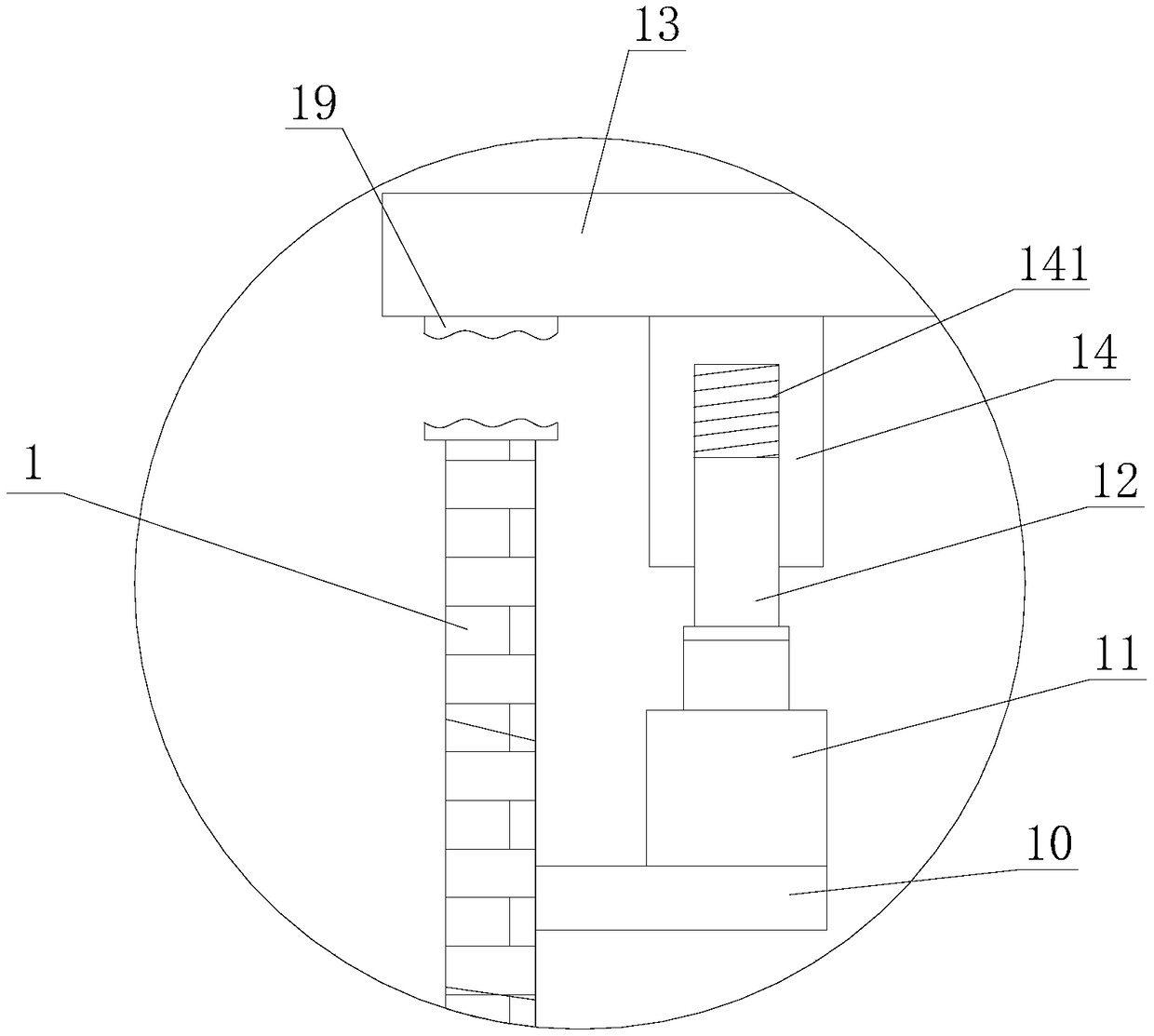 Protection device for battery pack of new energy automobile