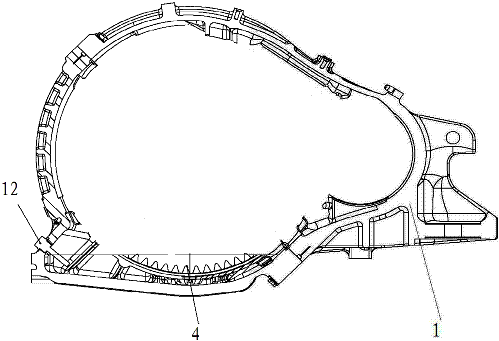 Gear case of high-speed trains and monitoring system for high-speed trains