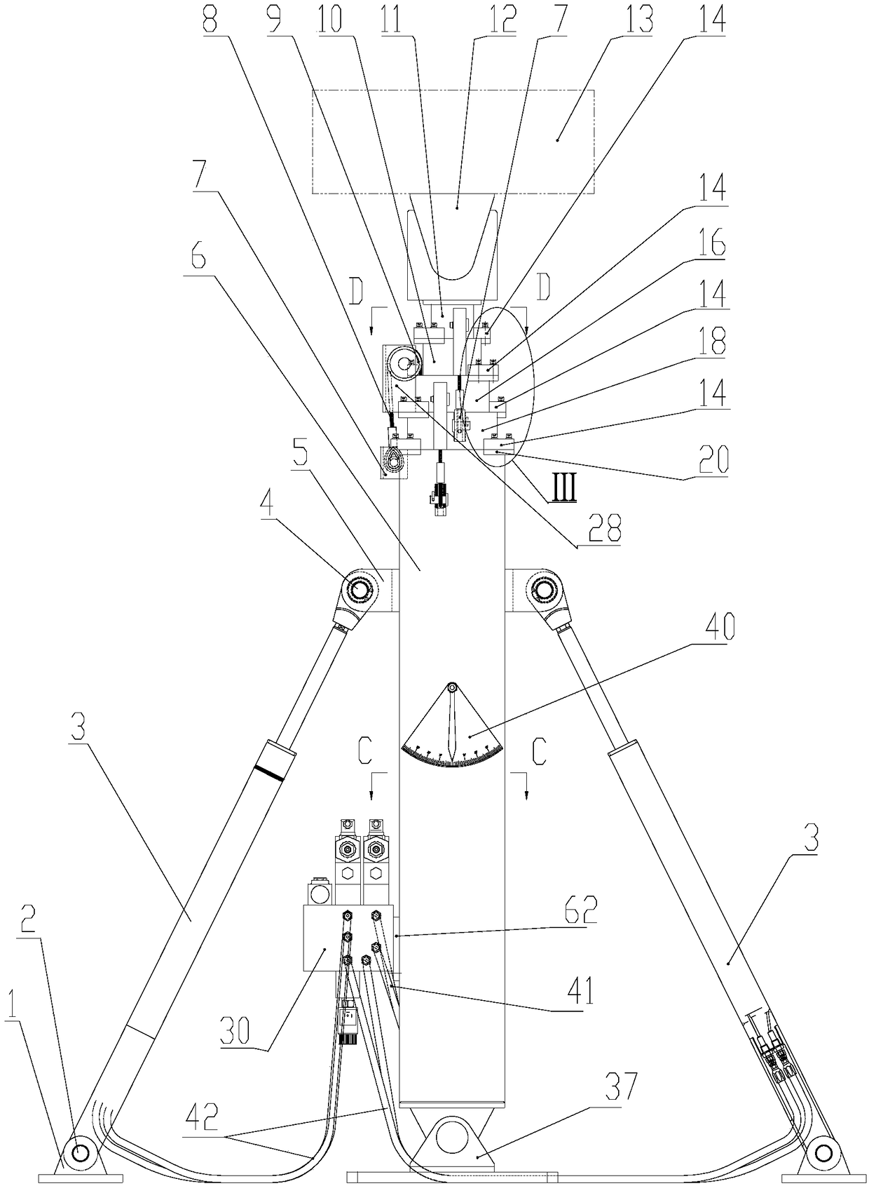 Radar test rod for tunnel state detection