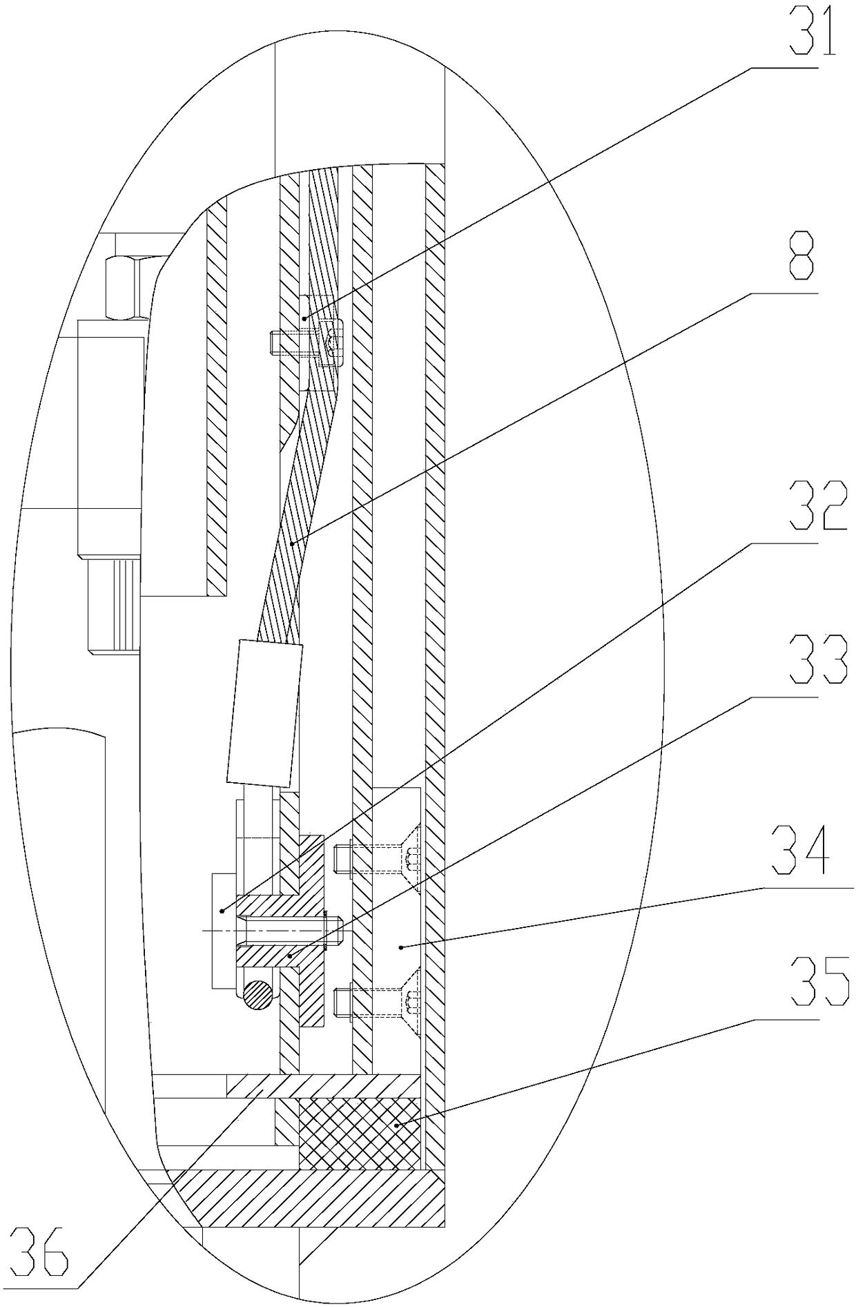 Radar test rod for tunnel state detection