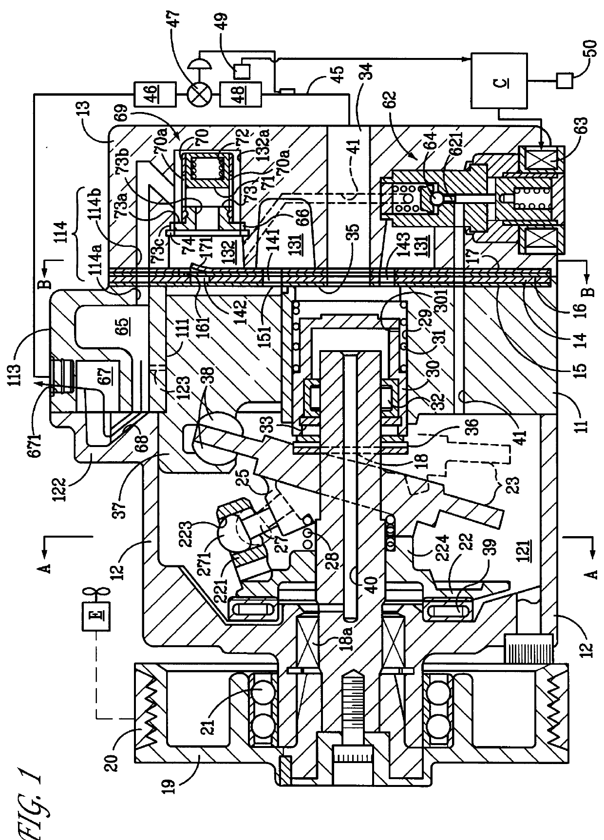 Pressure pulsations reducing compressor