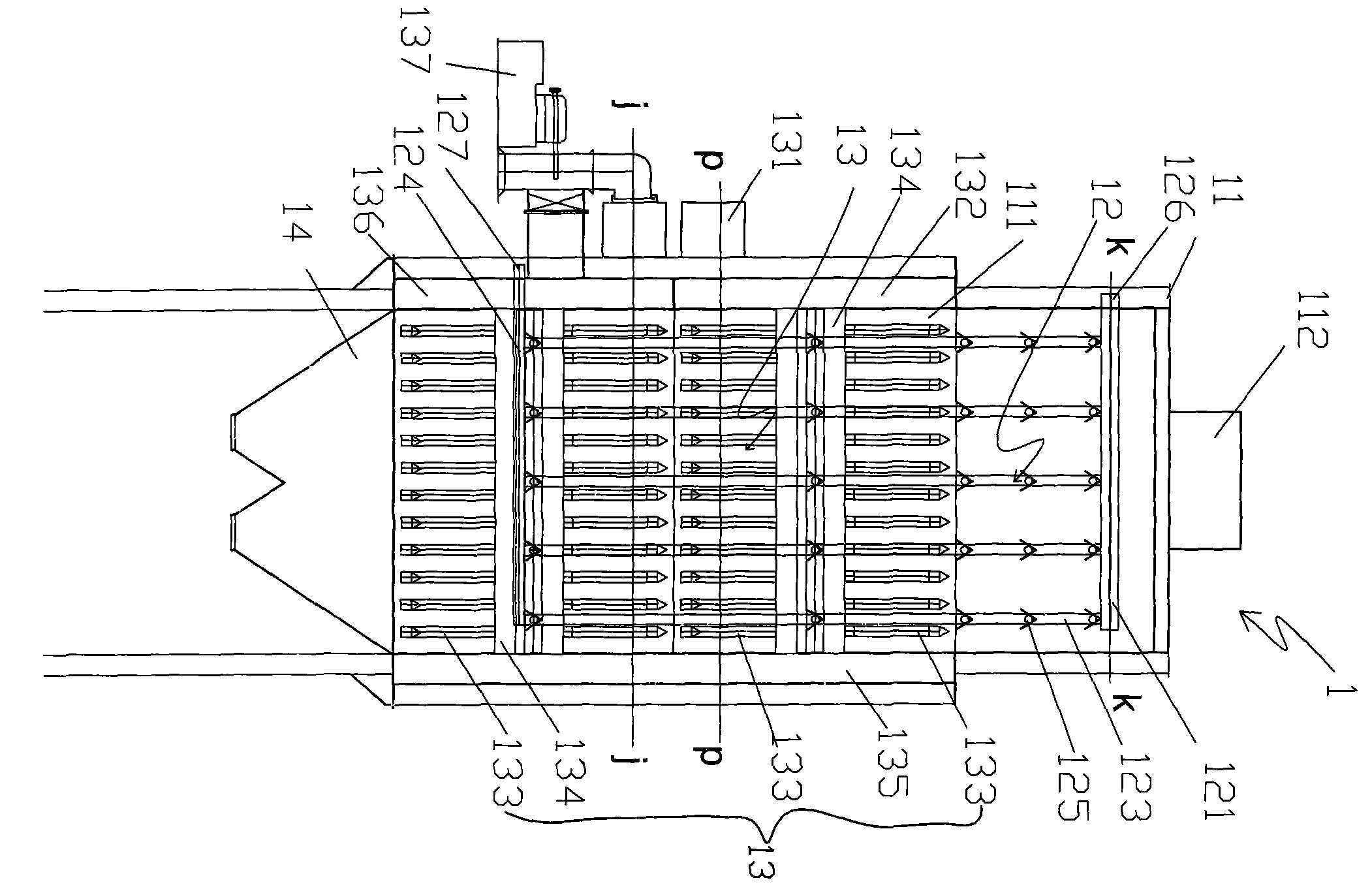 Thermal-cycle continuous pyrolysis-gasification comprehensive device for coal gangues