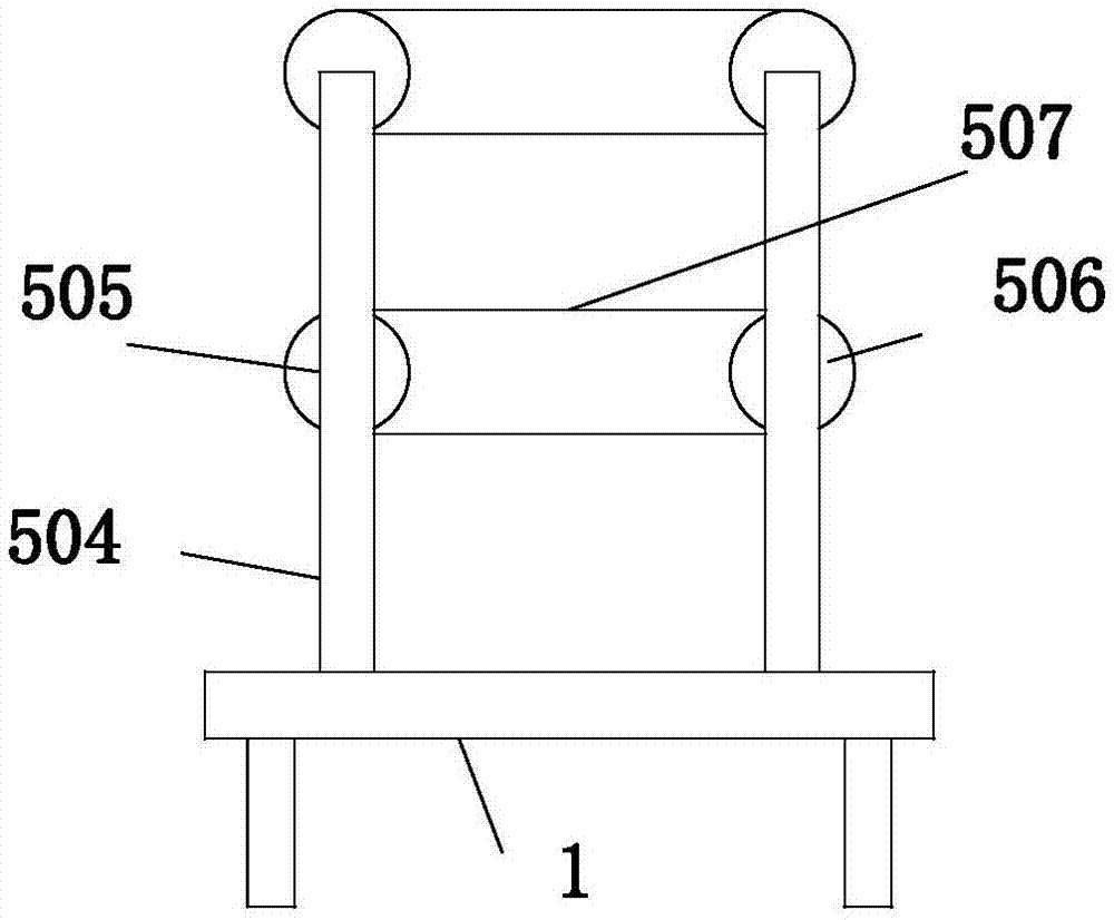 Coil steel surface cleaning equipment for production of elevator guide rail bracket