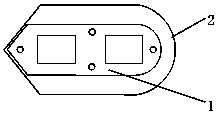 Mounting method of fish finder transducers for ship