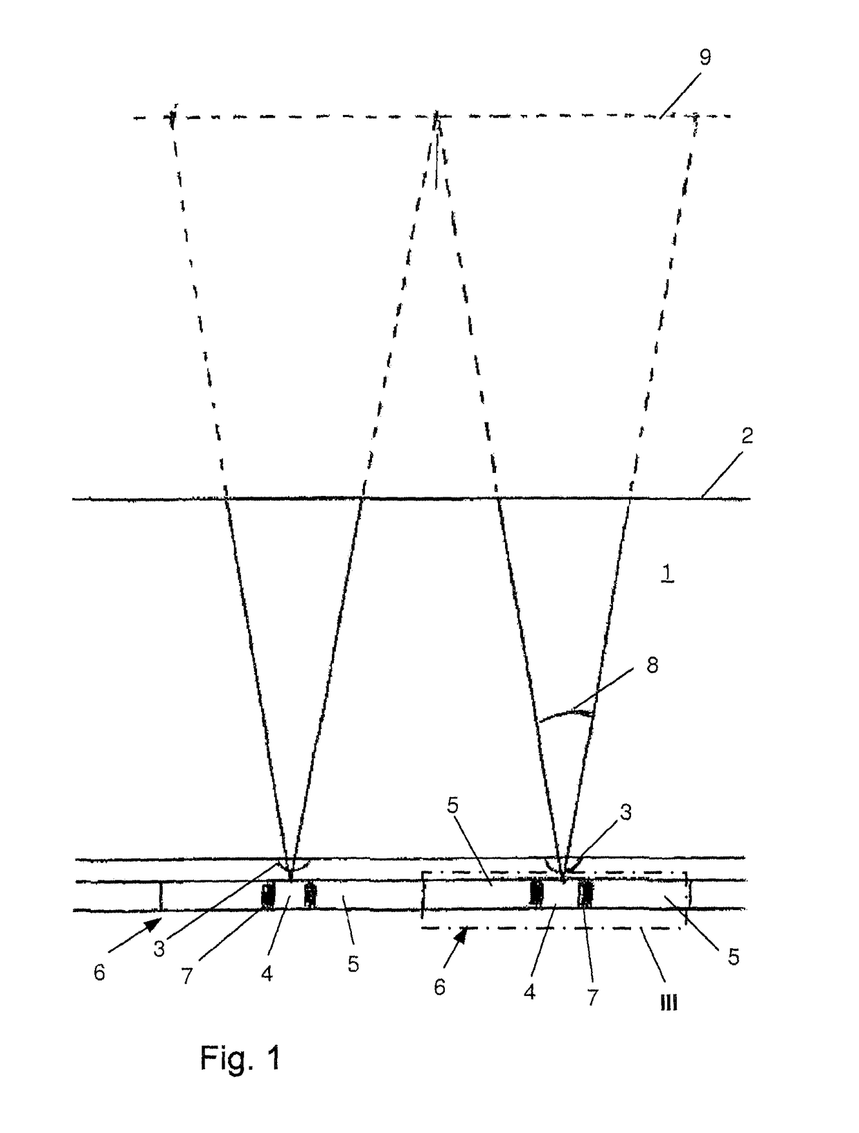 Method for optically detecting a fingerprint or an object, and device with at least one screen