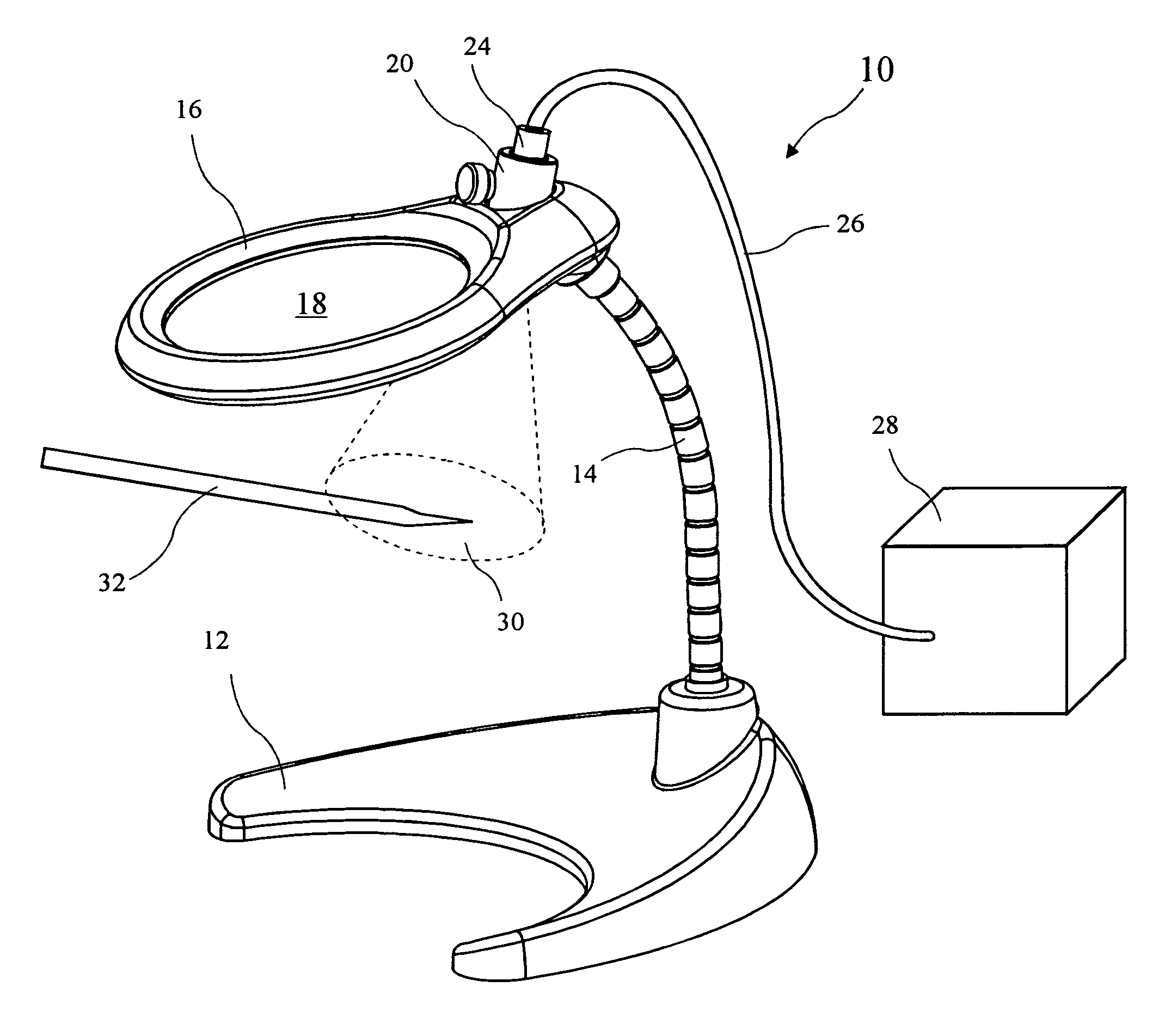 Operating room magnifier