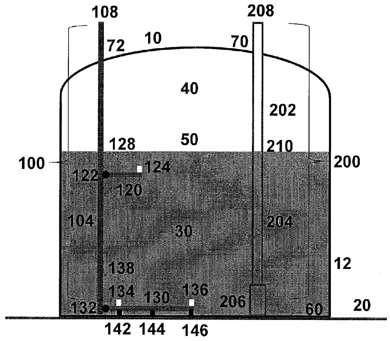 Method and apparatus for extending the time between out-of-service, in-tank inspections