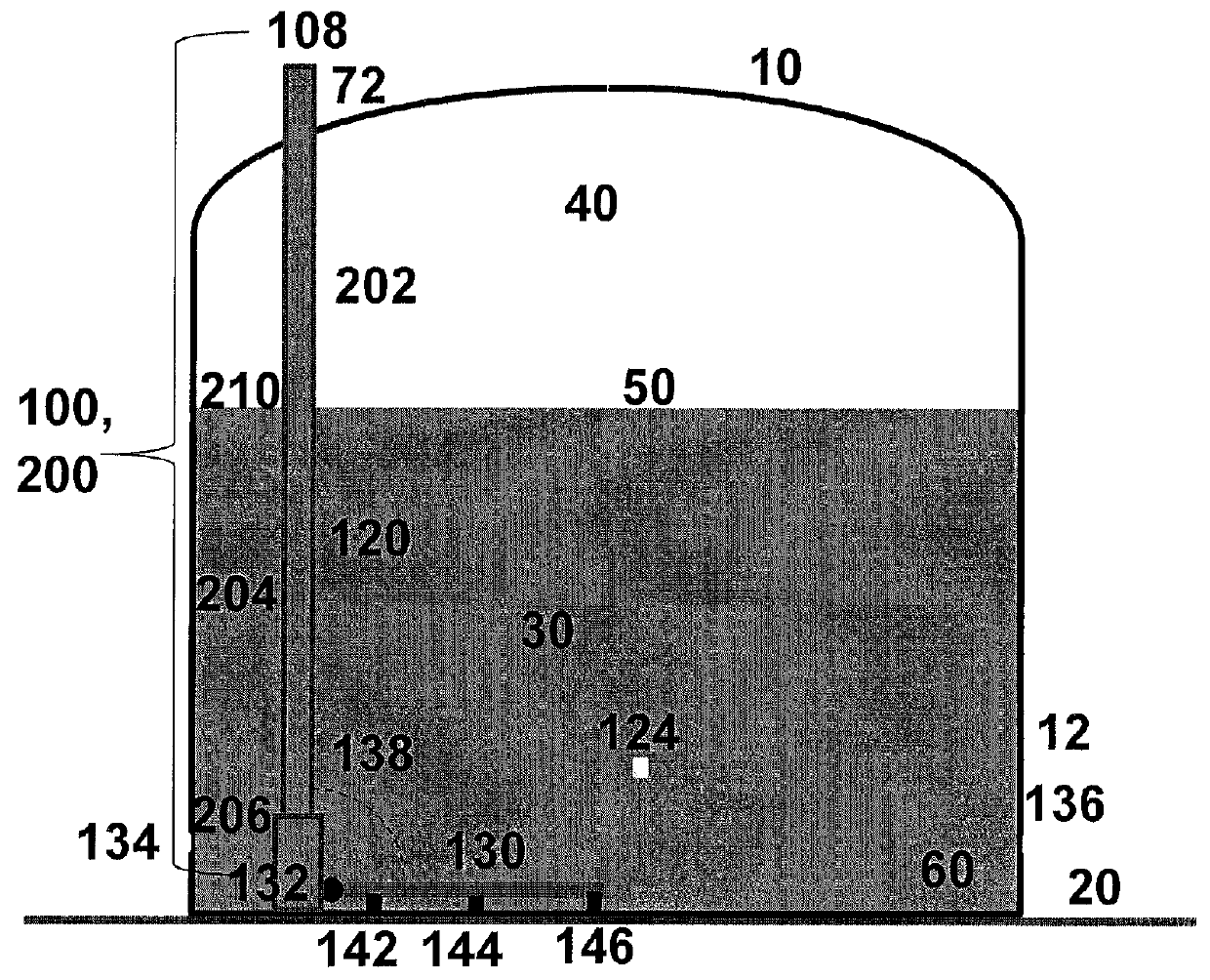 Method and apparatus for extending the time between out-of-service, in-tank inspections