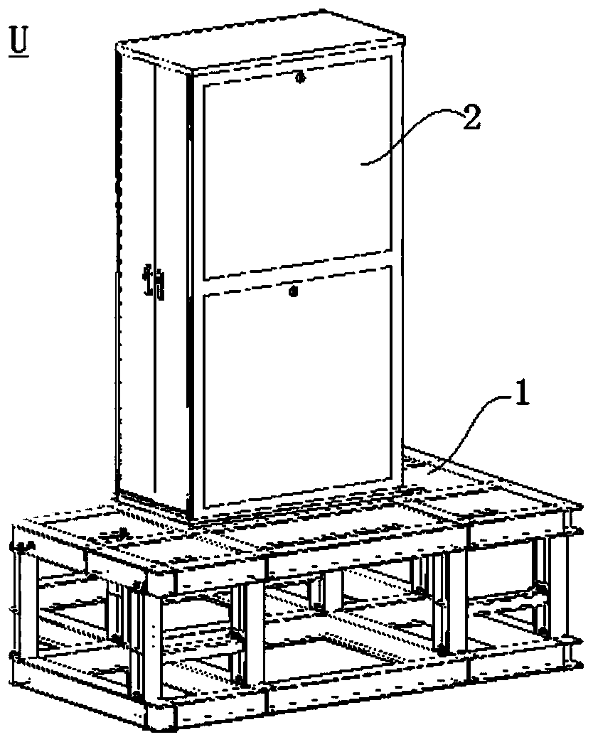 Server cabinet system and construction method of data center with same