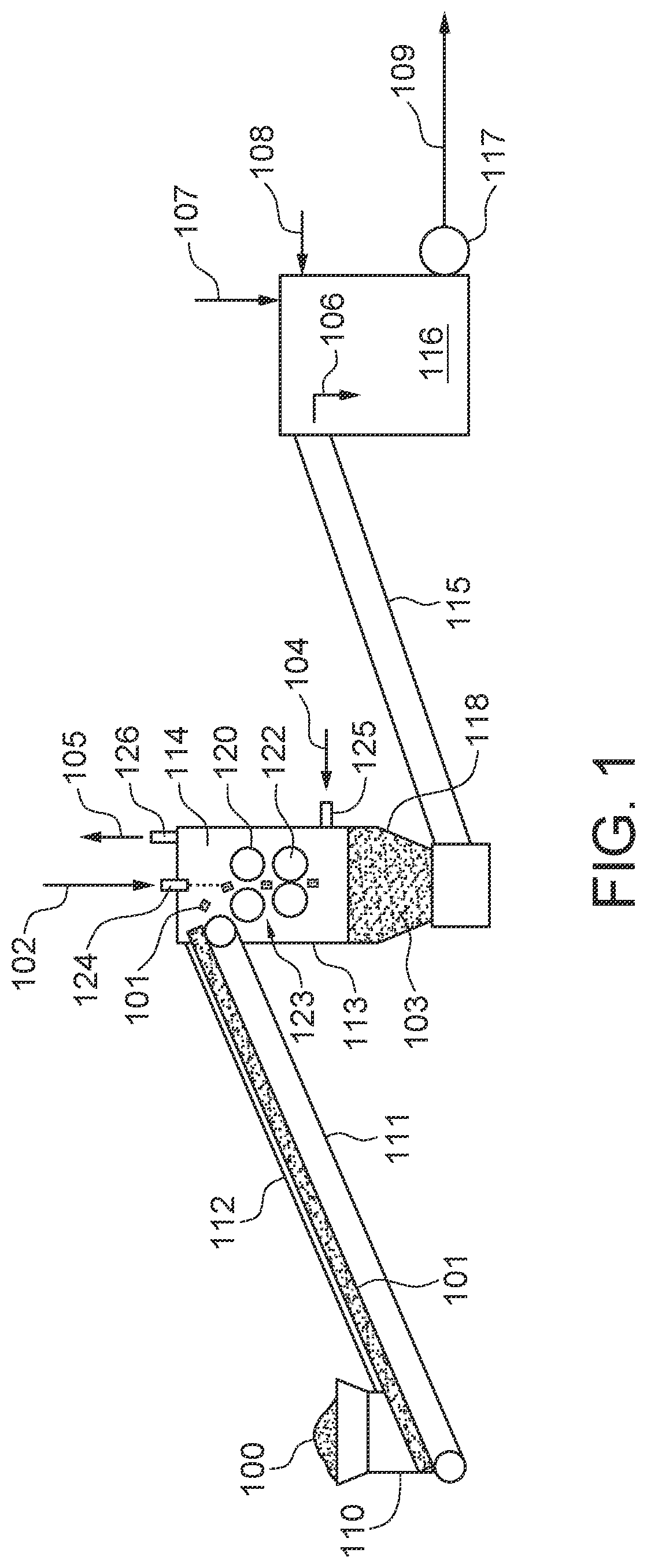 Process and process line for solvent extraction of bitumen from oil sands