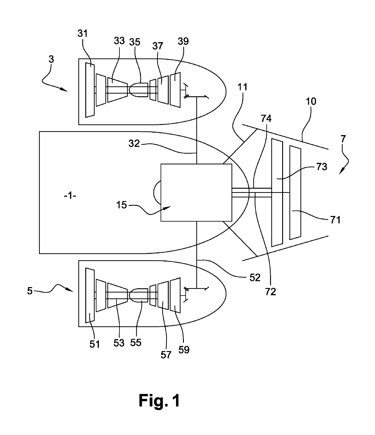 Aircraft comprising a propulsion assembly including a pair of propellers at the rear of the fuselage