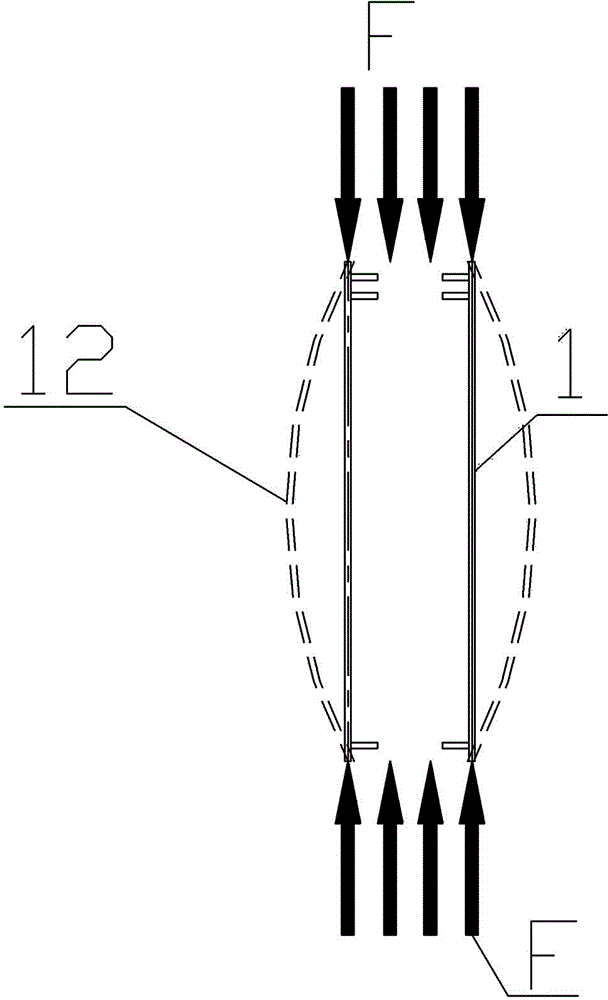 Multi-cavity concrete-filled steel tubular wall with internal pre-machined semi-continuous reinforcement cage and construction method