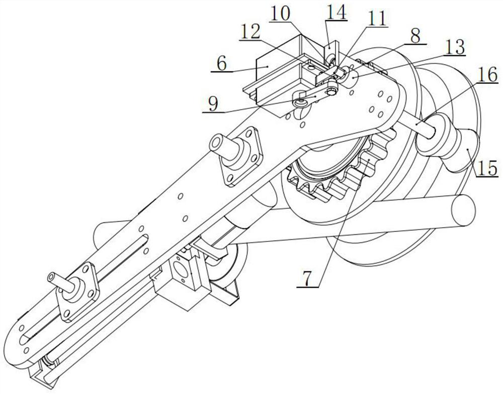 Walking claw with shockproof hammer accommodating function