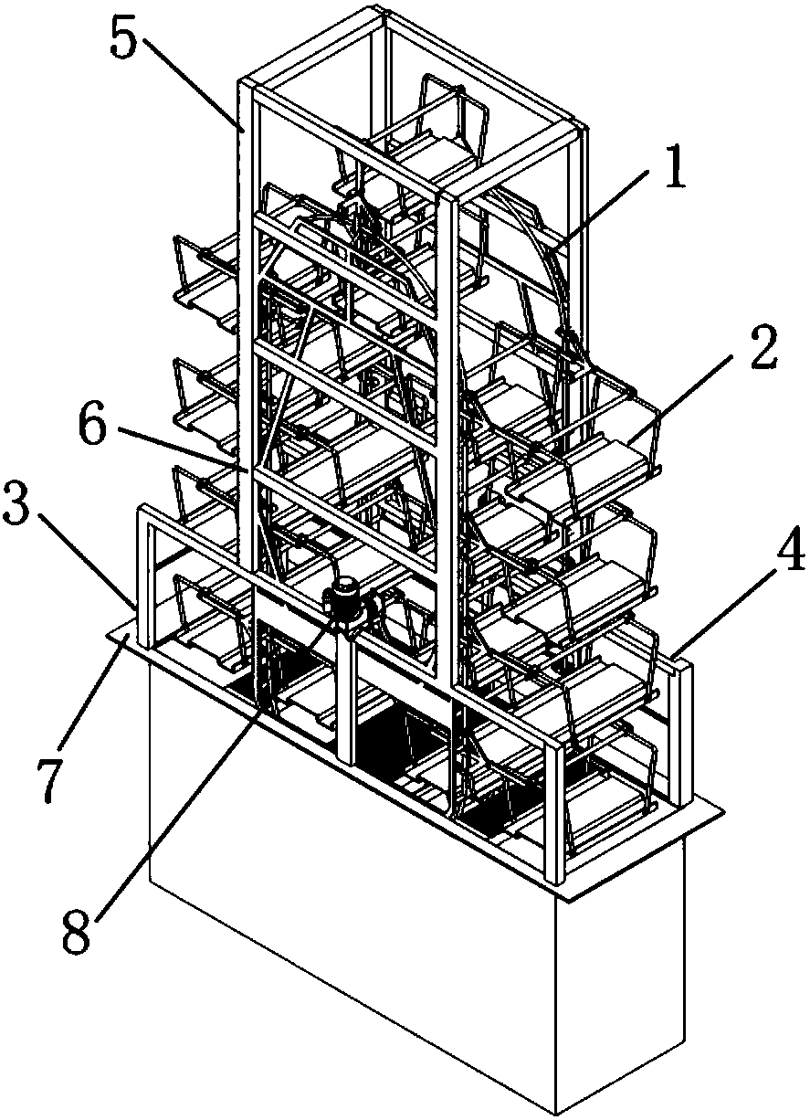 Vertical circulation three-dimensional garage