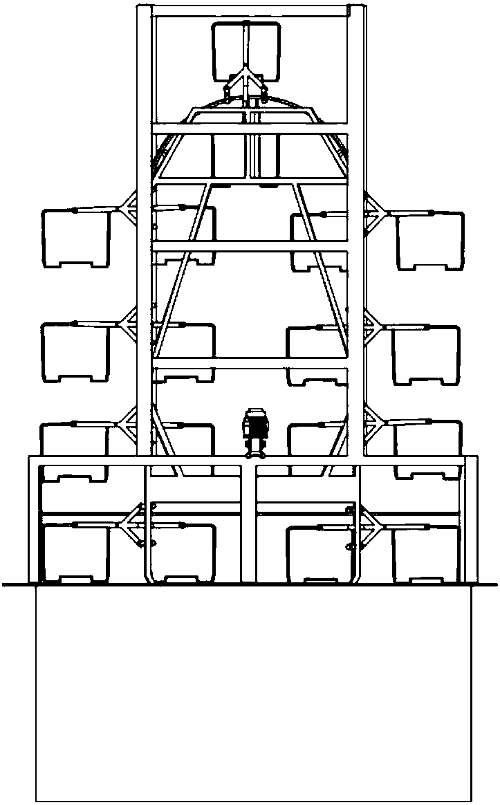 Vertical circulation three-dimensional garage
