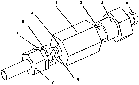 Intelligent bolt and detection system of high-speed railway catenary with loose detection function