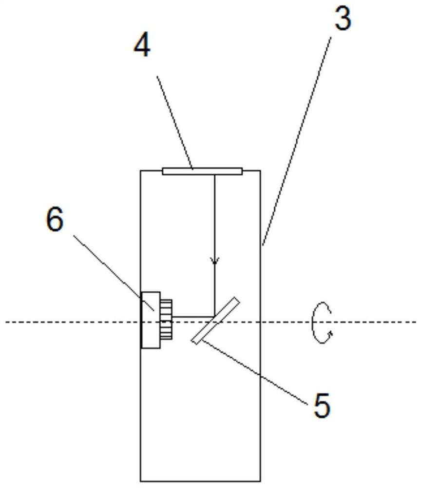 A three-dimensional acquisition device for the inner wall of a pipeline