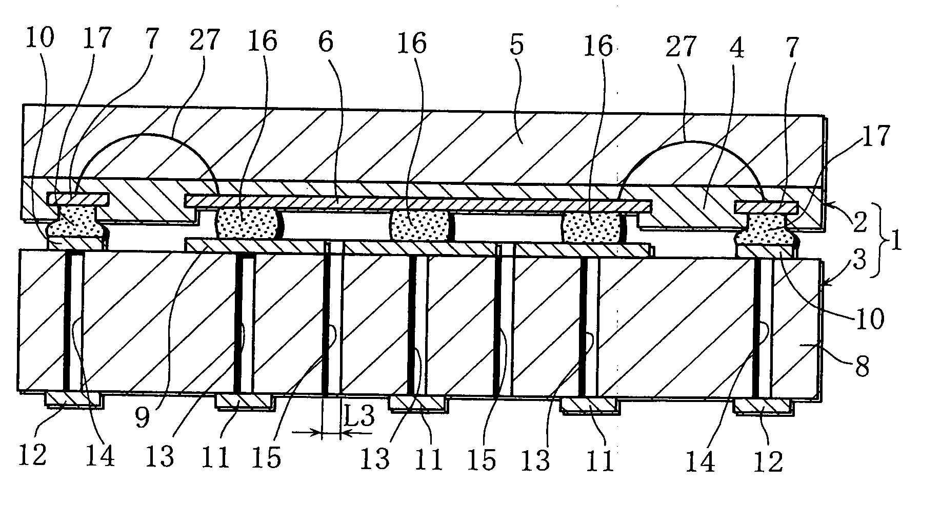 Land grid array package