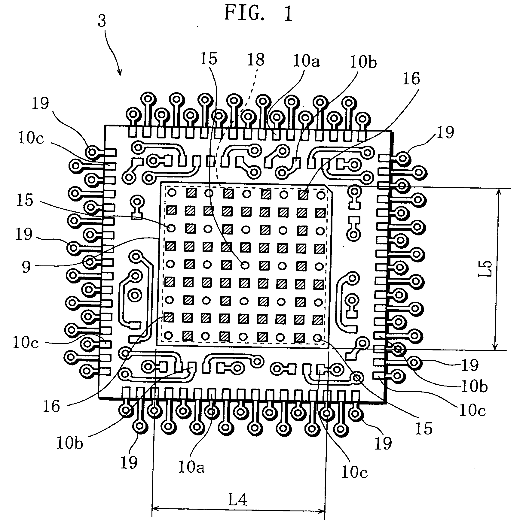 Land grid array package