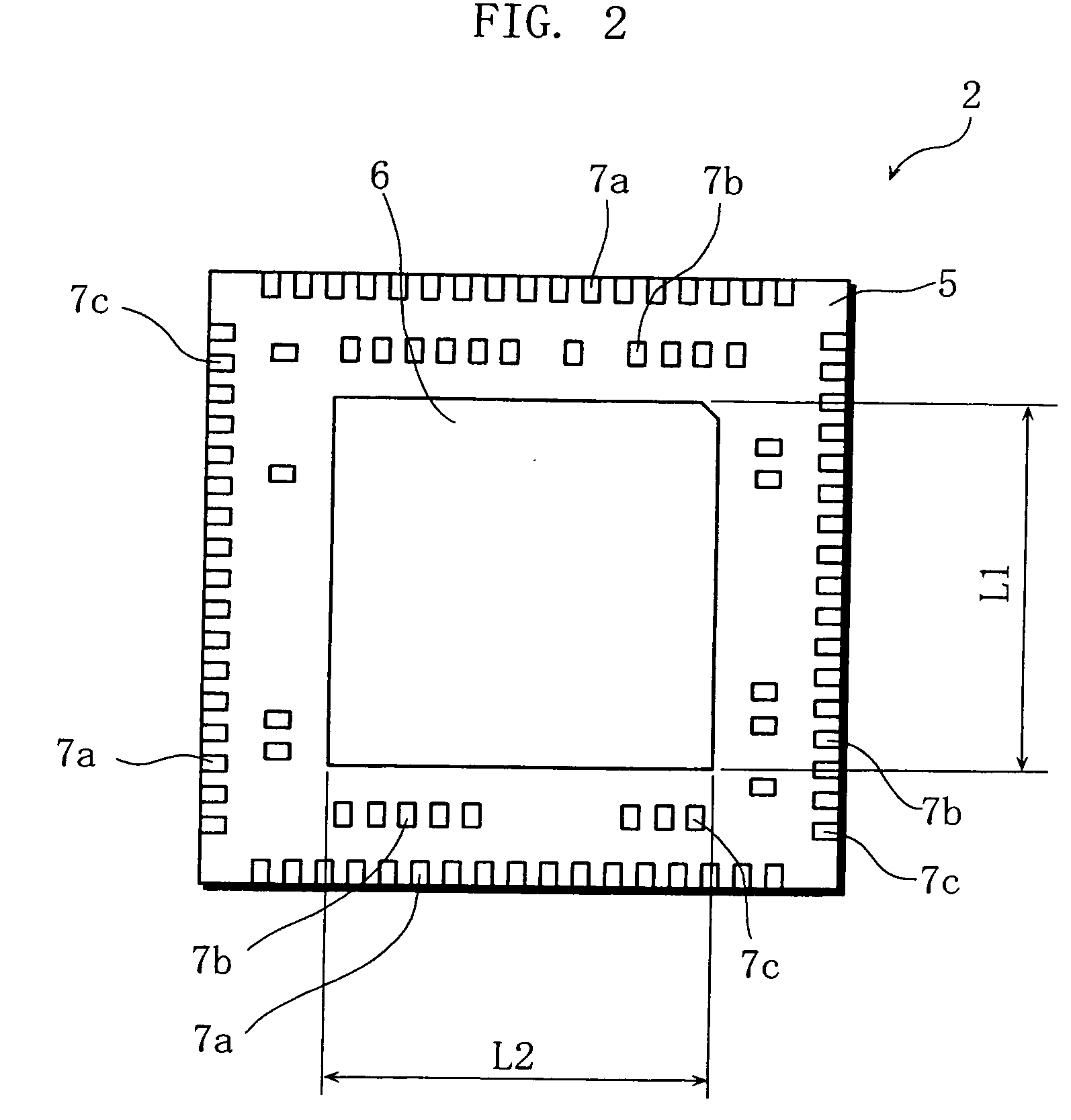 Land grid array package