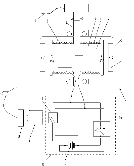 Semi-automatic error correction braking system with inward rotating solenoid valve having fixed rotation angle