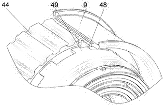 Three-clutch electromechanical coupling driving device for motor vehicle