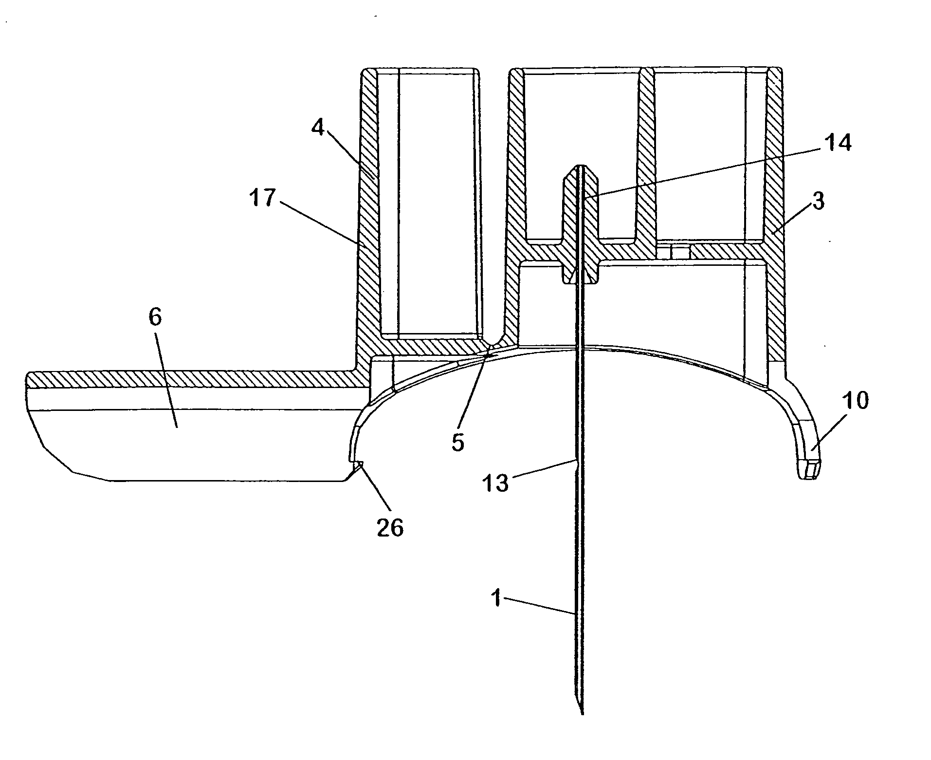 Medical puncturing device