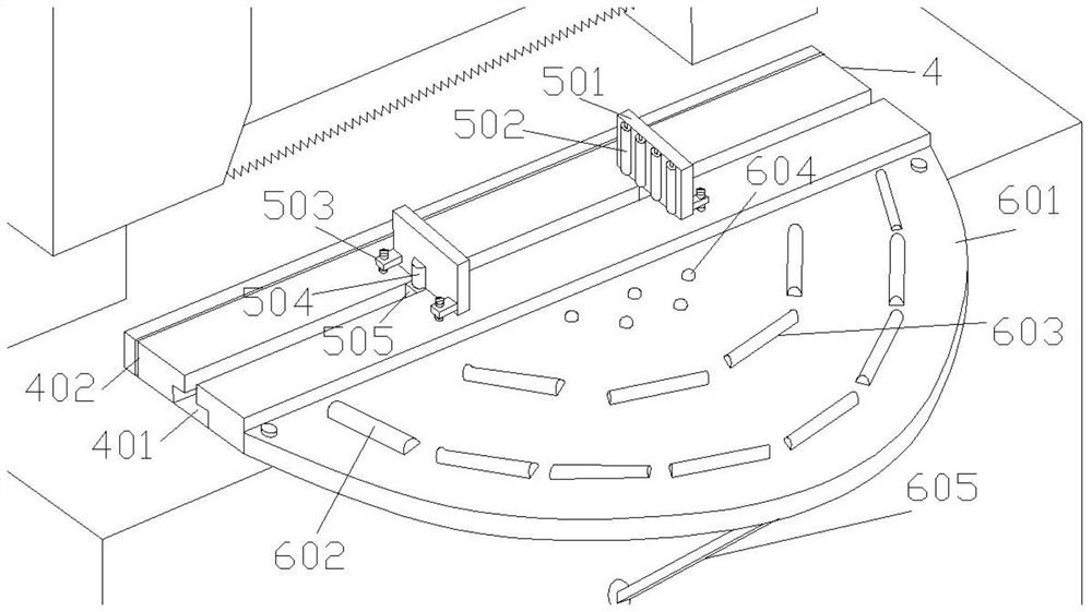 A horizontal band sawing machine with an automatic feeding device