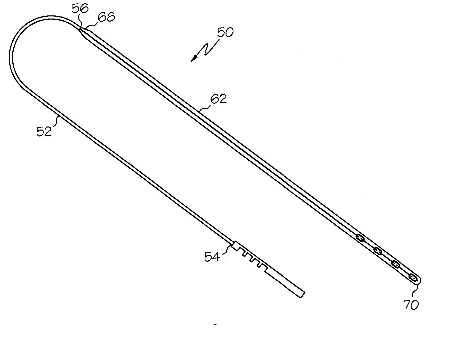 Paddle-style medical lead and method