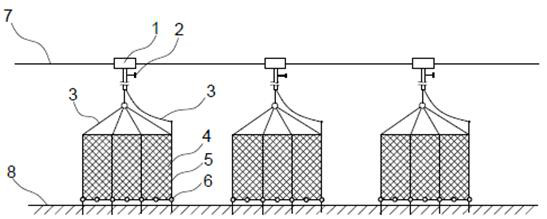 A sunken snail breeding device