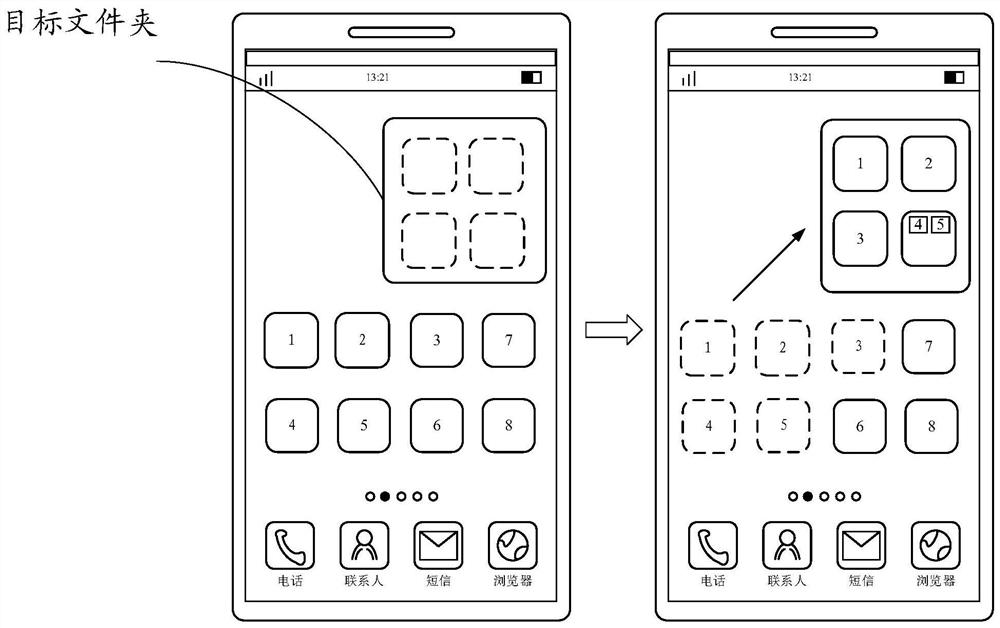 Application icon display method and device, electronic equipment and storage medium