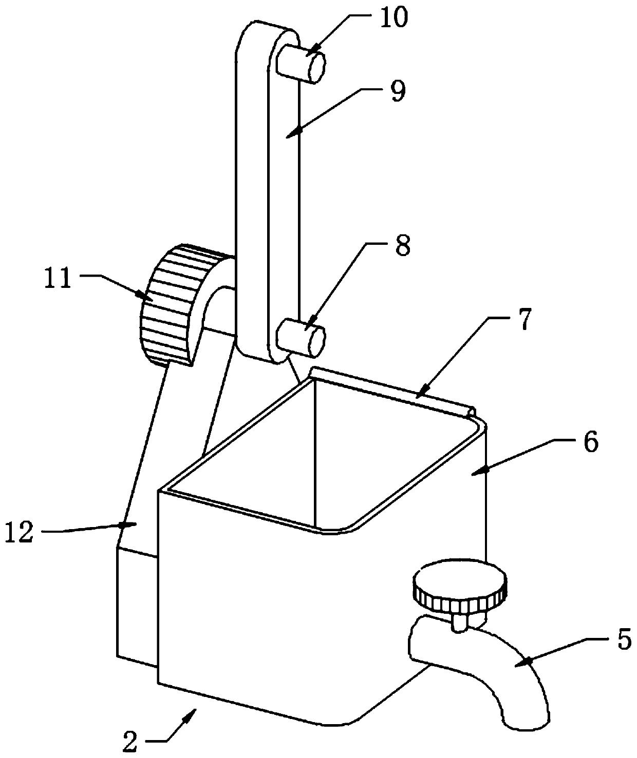 Cleaning equipment for biological experimental test tube