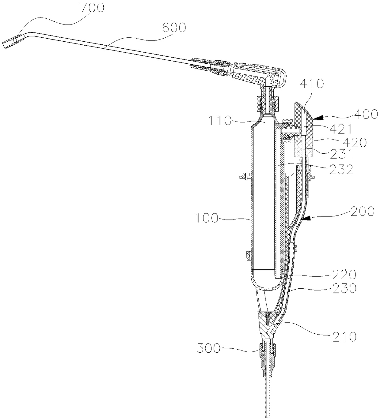 Device for agentia conveying