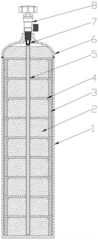 Metal hydride hydrogen storage tank