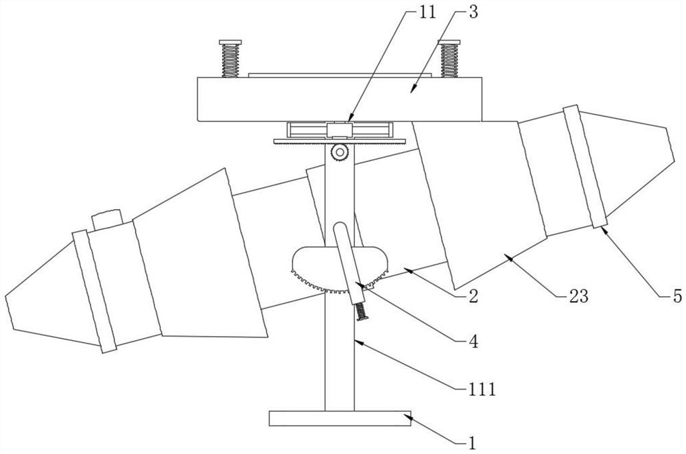 A drum type chemical raw material screening device with speed regulating function