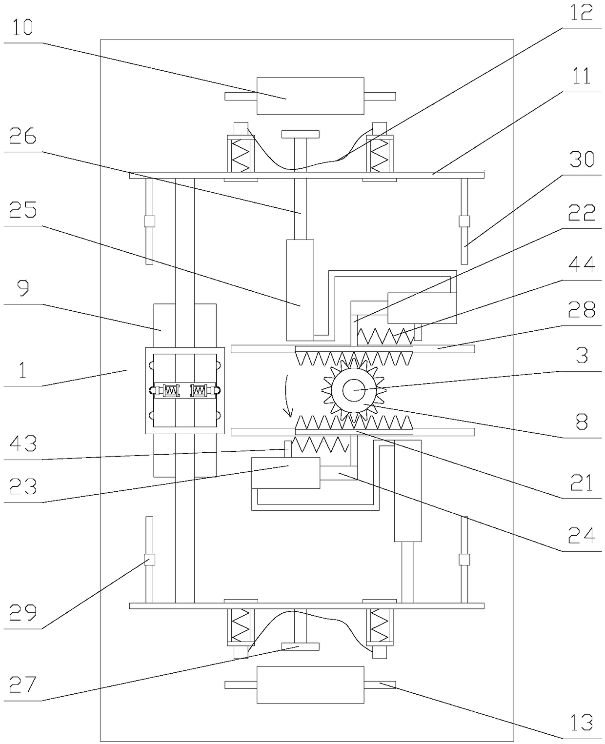 Safe and stable intelligent door lock adopting two power supplies and having switching function