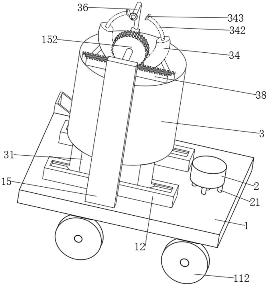 Disinfection device for livestock farm