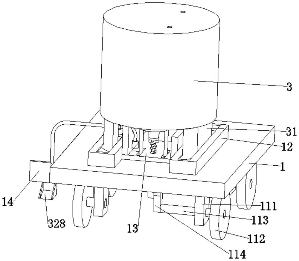 Disinfection device for livestock farm