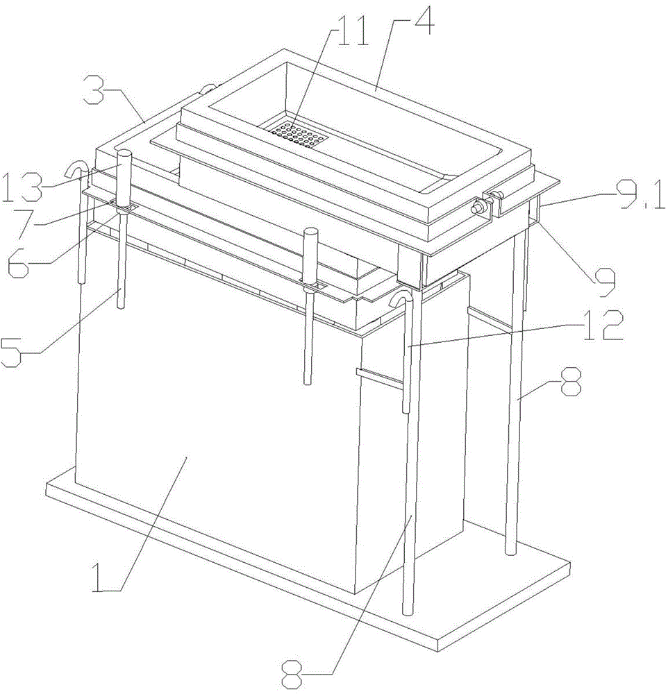 Gating system for casting chemical standard blanks