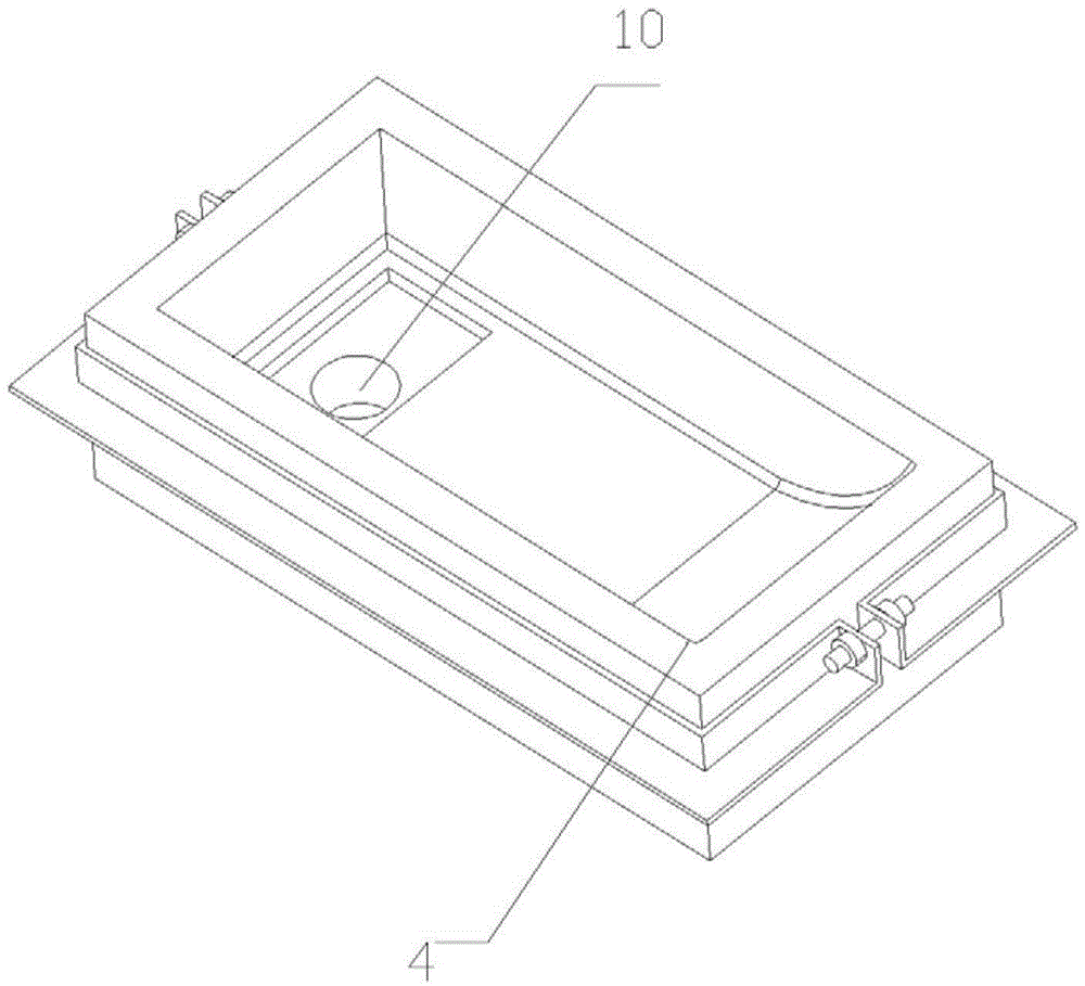 Gating system for casting chemical standard blanks