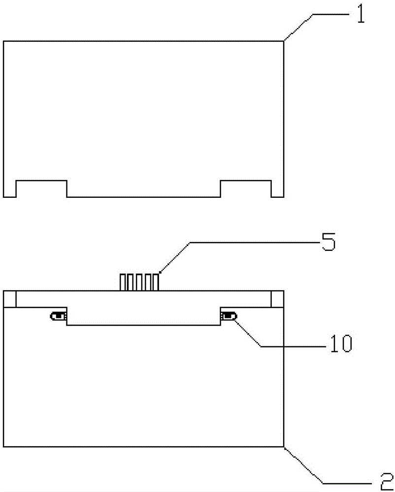 Forming test mold for asphalt mixture rutting test piece