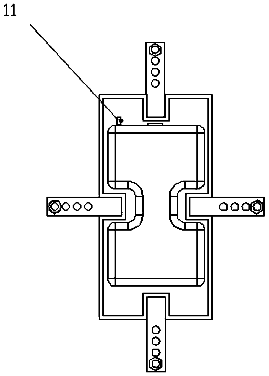 Safety protection combined protection device for wall-climbing robot