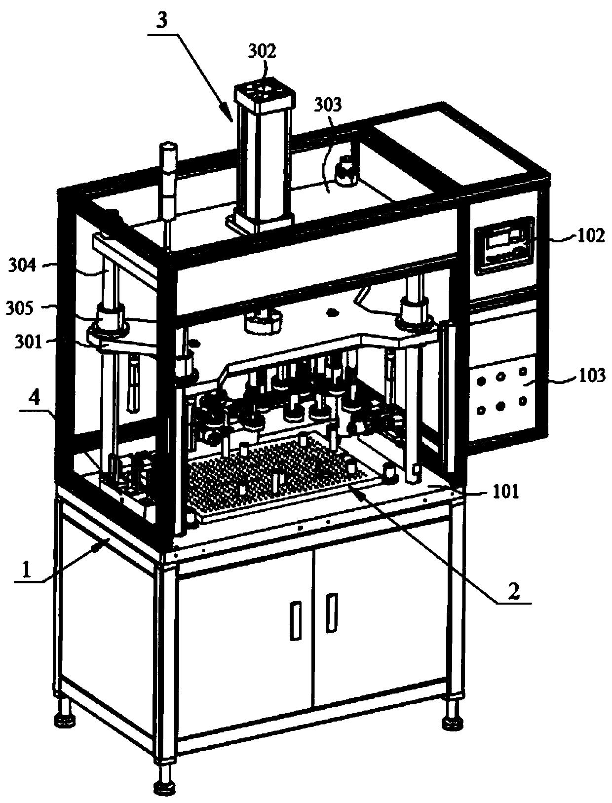 Air impermeability detection device and detection method applicable to communication box assembly