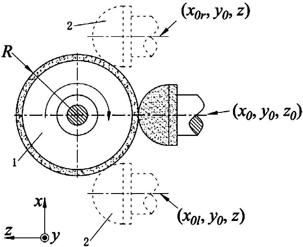 A precision dressing method for ball-end grinding wheel based on double-arc fitting error compensation