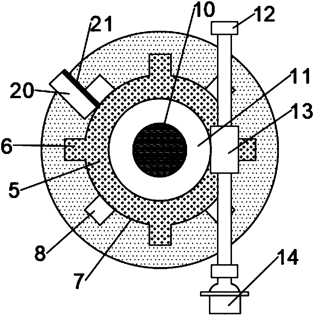 Separating device of booster for aircraft