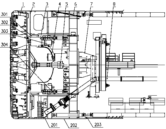 Super-large diameter slurry balance shield tunneling machine