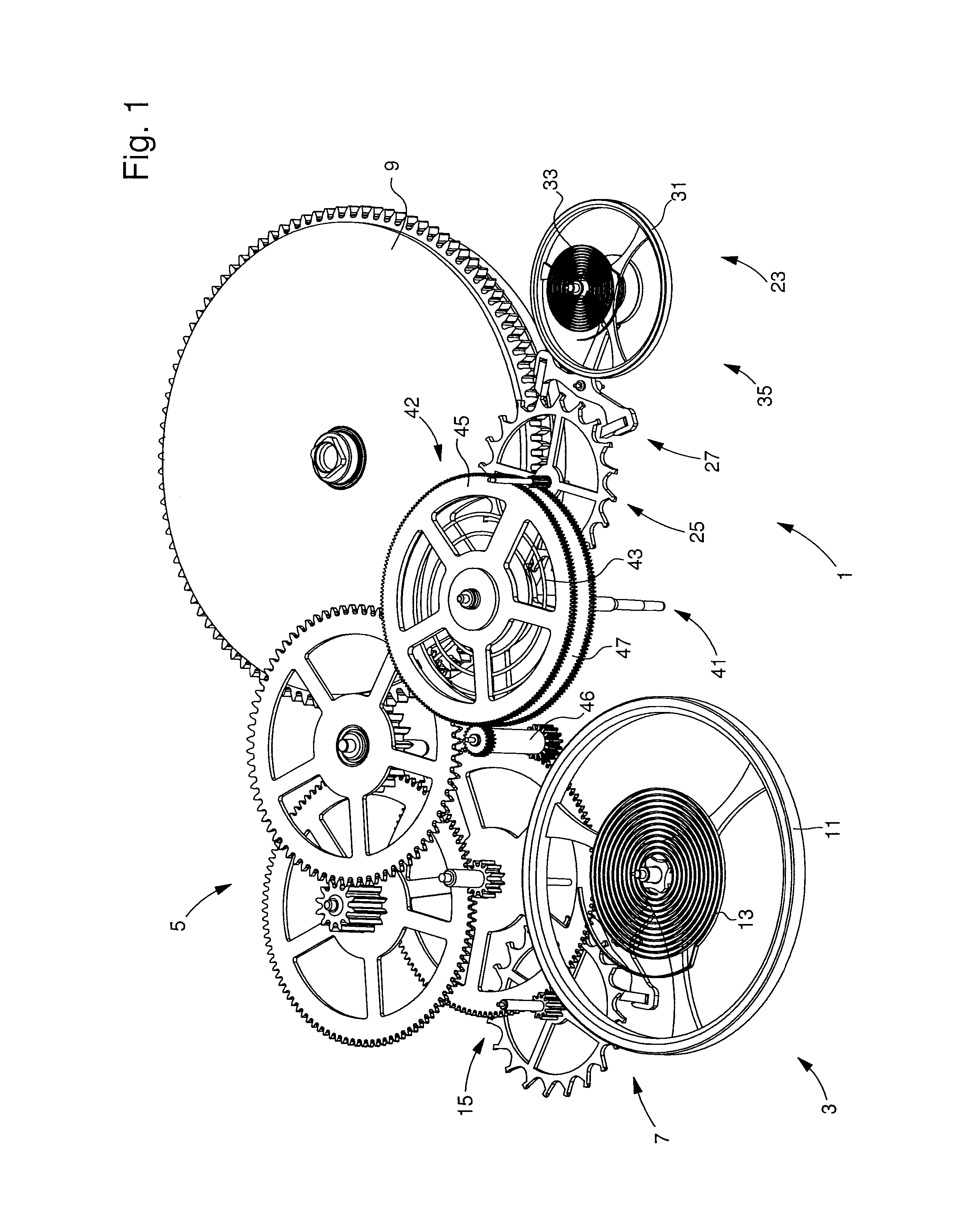 Timepiece with permanently coupled oscillators