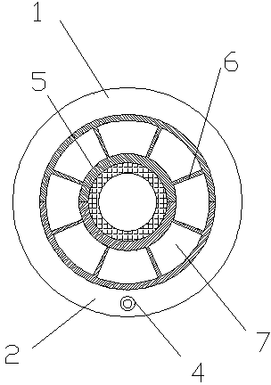 Two-way air suction type electric cable cooling device