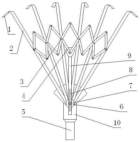 Bamboo rake with adjustable width